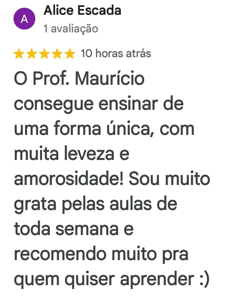 Avaliação de Alice Escada