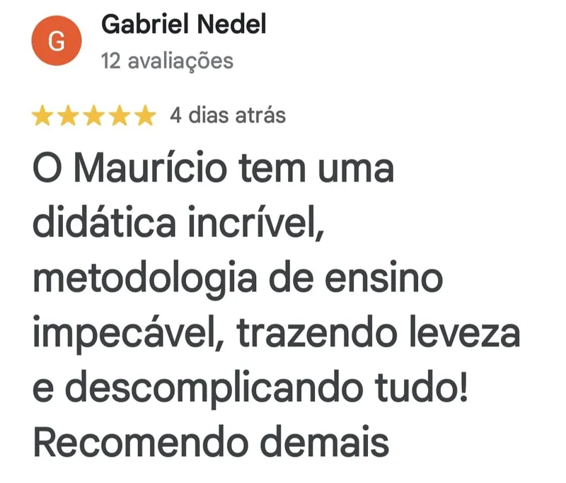 Avaliação de Gabriel Nedel
