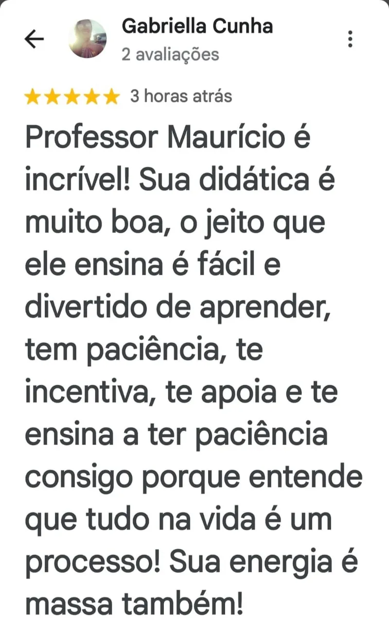Avaliação de Gabriella Cunha