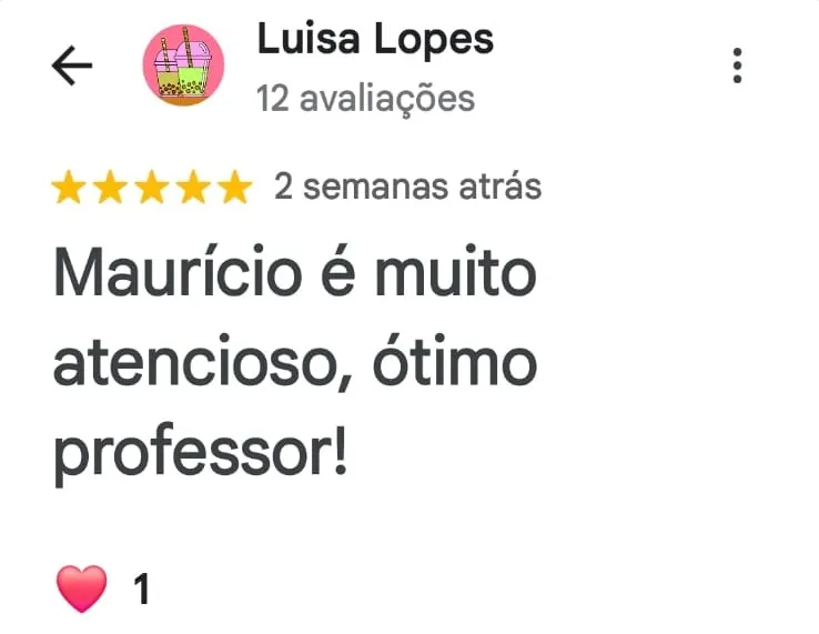 Avaliação de Luisa Lopes