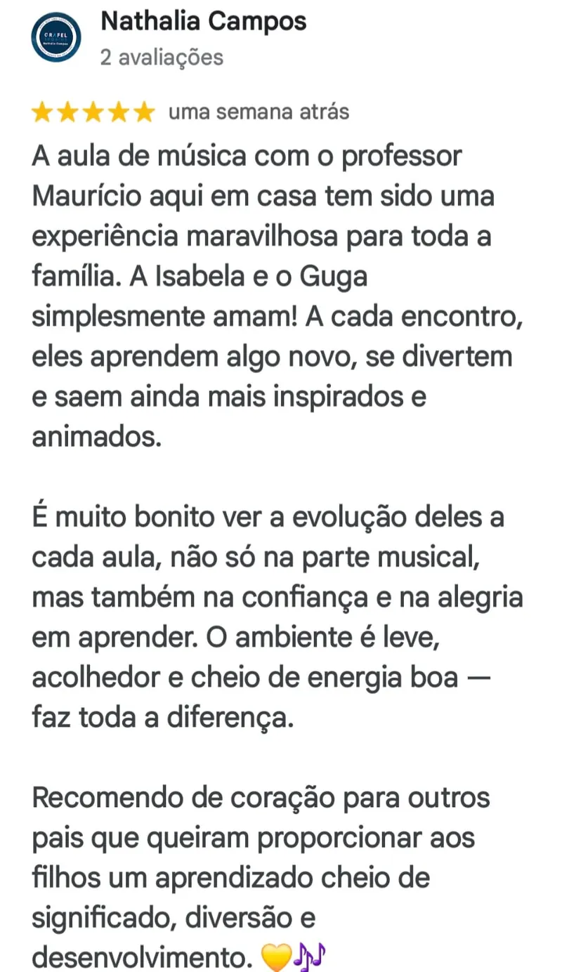 Avaliação de Nathalia Campos