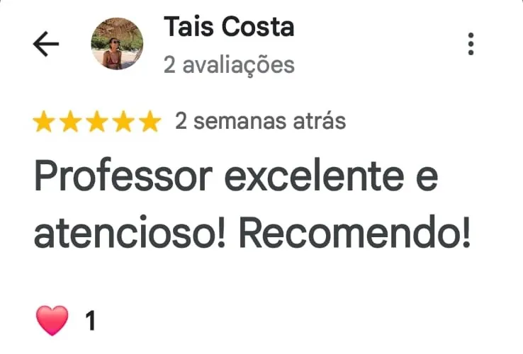 Avaliação de Tais Costa